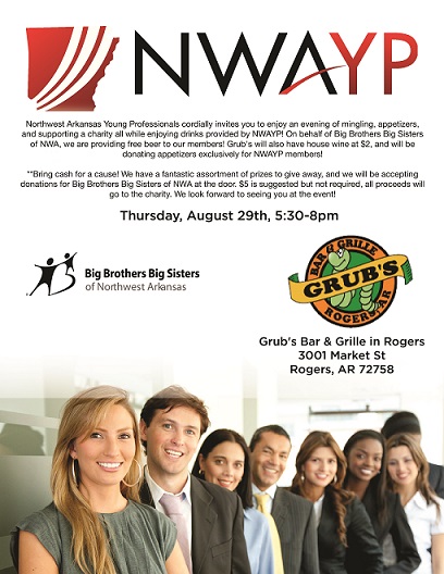 NWAYP Presents: Drinks On Us At Grub's For Charity!