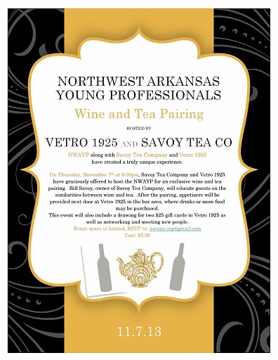 NWAYP Wine & Tea Pairing